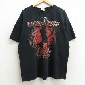 XL/古着 半袖 ビンテージ ロック バンド Tシャツ メンズ 00s フェス ロックアムリング スリップノット ザキラーズ リンプビズキット 大きい