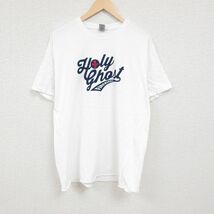 XL/古着 半袖 Tシャツ メンズ ホリーゴースト 大きいサイズ コットン クルーネック 白 ホワイト 24apr06 中古_画像1