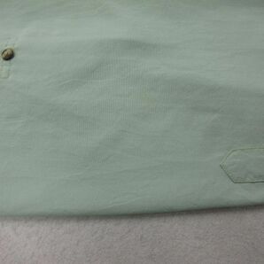 XL/古着 エルエルビーン LLBEAN 長袖 フィッシング シャツ メンズ ワンポイントロゴ 大きいサイズ ロング丈 ボタンダウン 薄緑 グリーン 内の画像5