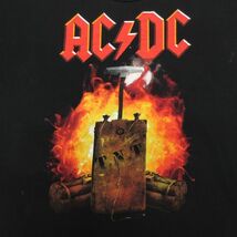 XL/古着 半袖 ロック バンド Tシャツ メンズ AC/DC 大きいサイズ コットン クルーネック 黒 ブラック 24apr08 中古_画像3