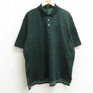 XL/古着 ラルフローレン ポロゴルフ 半袖 ブラント ポロ シャツ メンズ 90s パインバレー 木 大きいサイズ コットン 鹿の子 緑 グリーン 24