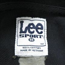 L/古着 リー Lee 半袖 ポロ シャツ メンズ 00s MLB ニューヨークメッツ 鹿の子 コットン 黒 ブラック メジャーリーグ ベースボール 野球 24_画像5