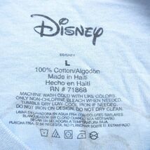 L/古着 半袖 Tシャツ メンズ ディズニー DISNEY ミッキー MICKEY MOUSE ドナルド コットン クルーネック 水色 24apr11 中古_画像5