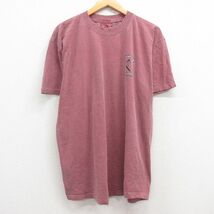 XL/古着 半袖 ビンテージ Tシャツ メンズ 00s サーフィン コットン クルーネック エンジ系 24apr11 中古_画像2