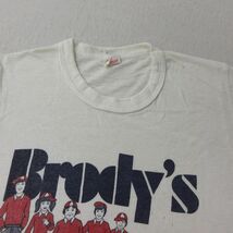 古着 ヘインズ 半袖 ビンテージ Tシャツ キッズ ボーイズ 子供服 70s Brodys コットン クルーネック 白 ホワイト 24apr13_画像6