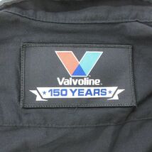 XL/古着 半袖 ワーク シャツ メンズ Valvoline 星条旗 大きいサイズ 黒 ブラック 24apr16 中古 トップス_画像5