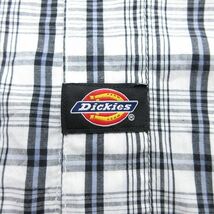 XL/古着 ディッキーズ Dickies 半袖 シャツ メンズ 大きいサイズ ロング丈 白他 ホワイト チェック 24apr18 中古 トップス_画像4