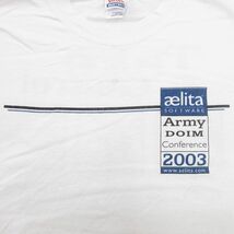 XL/古着 ヘインズ 半袖 ビンテージ Tシャツ メンズ 00s aelita コットン クルーネック 白 ホワイト 24apr19 中古_画像3