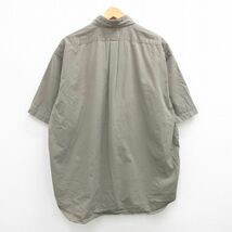 XL/古着 ラルフローレン 半袖 ブランド シャツ メンズ 90s ワンポイントロゴ BLAKE 大きいサイズ ロング丈 コットン ボタンダウン 緑系 グ_画像2