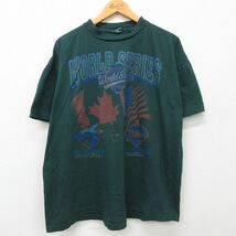 XL/古着 半袖 ビンテージ Tシャツ メンズ 90s MLB トロントブルージェイズ フィラデルフィアフィリーズ ワールドシリーズ 大きいサイズ ク_画像1