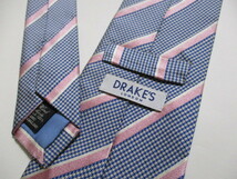 ドレイクス×フェアファクス DRAKES FAIRFAX シルク レジメン ネクタイ 日本製_画像3