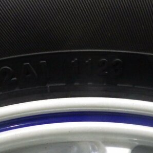 ◆ 社外 アルミホイール タイヤ 12インチ 4本セット 3.5J +45 PCD100 4穴 145/80R12 80/78N LT YOKOHAMA 23年 中古 C162の画像8