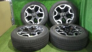 ◆ スバル インプレッサ GP7 純正 アルミホイール タイヤ 4本 225/55R17 7.0J 5穴 PCD100 +48 グッドイヤー 20年 中古品 C163