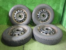 ◆ 溝あり 三菱 純正 スチールホイール タイヤ 13インチ 4本 4.0J PCD100 4穴 +40 135/80R13 BS NEWNO 6.0㎜ 56φ 22年 中古 D163_画像1