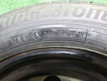 ◆ 溝あり 三菱 純正 スチールホイール タイヤ 13インチ 4本 4.0J PCD100 4穴 +40 135/80R13 BS NEWNO 6.0㎜ 56φ 22年 中古 D163_画像5