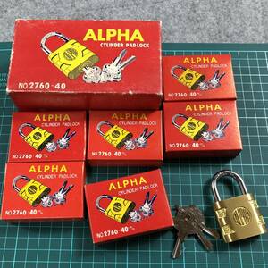 B3383[ALPHA] не использовался товар Alpha цилиндр таблеток юг столица таблеток No.2760-40 40mm 6 шт. комплект неиспользуемый товар продажа комплектом такой же один ключ 1 иен старт 