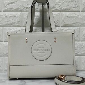 COACH コーチ デンプシーキャリオール ショルダー ハンドバッグ チョーク