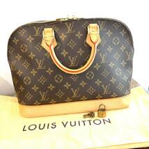 M：『美品Aランク』VUITTON ルイヴィトン　アルマ　M51130 ハンドバック　レディース　ブラウン　モノグラム　FL1014_画像2