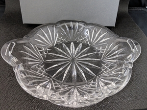 【3点で送料半額・5点で送料無料】A077 未使用 ウォーターフォード クリスタル waterford crystal フルーツコンポート お皿　トレイ　切子