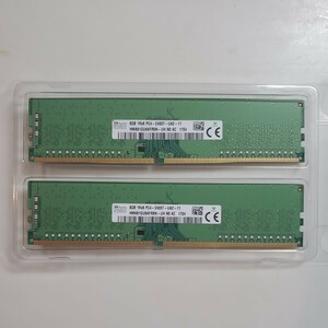SKhynix デスクトップ用メモリ DDR4-19200 PC4-2400T 16GB (8GB×2枚) PC4-2400T-UA2-11