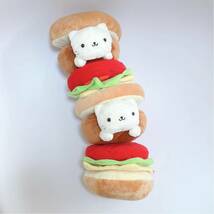 にゃんにゃんにゃんこ　ぬいぐるみ　にゃんこバーガー　サンエックス　SAN-Ｘ　レトロ　ねこ_画像1