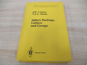 ▲01)【同梱不可】球充填、束論、群/Sphere Packings, Lattices and Groups/Springer/シュプリンガー/洋書/数学/A