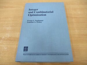 ▲01)【同梱不可】整数最適化と組合せ最適化/Integer and Combinatorial Optimization/洋書/数学/A