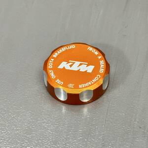 KTM 純正 クラッチリザーバータンクカバー キャップ フタ オレンジ アルマイト アルミ 613.02.933.100 240328MDT079