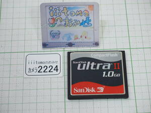 * camera 2224* CompactFlash (CF card ) 1GB SanDisk SanDisk Used ~iiitomo~