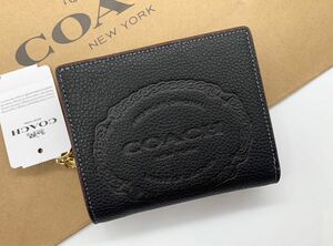 COACH 二つ折り財布　CM216 ブラック　アウトレット品