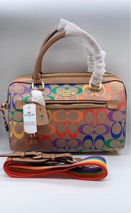 COACH ハンドバッグ レインボー　 C4396 2WAY アウトレット品