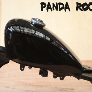 ジャズ チョッパー スポーツスタータンク 黒塗装済み キーキャップ、リザーブ付きコック付きの画像1