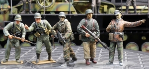 1/35 ドイツ軍歩兵フィギュア×5体セット(B) 制作完成品