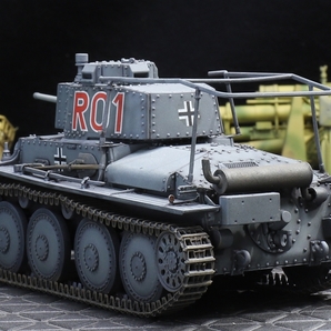 1/35 ドイツ軍 ３８ｔ軽戦車 指揮型 「Ｒ０１」 制作完成品の画像4