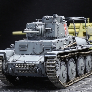 1/35 ドイツ軍 ３８ｔ軽戦車 指揮型 「Ｒ０１」 制作完成品の画像1