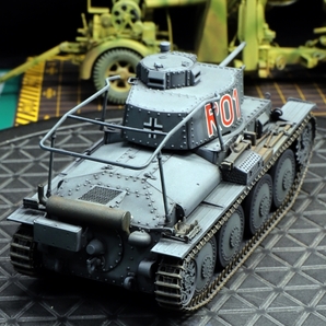 1/35 ドイツ軍 ３８ｔ軽戦車 指揮型 「Ｒ０１」 制作完成品の画像9