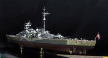 1/350ドイツ海軍O級巡洋戦艦バルバロッサ プロモデラー制作スーパーディティールアップ完成品 L83ｃｍ×W17ｃｍ×H27ｃｍアクリルケース付_画像8