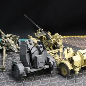 1/35 ドイツ軍 火器セット （75ｍｍＰａｋ・20ｍｍＦｌａｋ・37ｍｍＦｌａｋ等） 制作完成品 の画像4