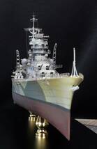 1/350ドイツ海軍O級巡洋戦艦バルバロッサ プロモデラー制作スーパーディティールアップ完成品 L83ｃｍ×W17ｃｍ×H27ｃｍアクリルケース付_画像2