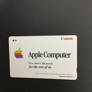 ◎ ★アップルコンピューター Canon Apple Computer ☆テレカ☆未使用☆５０度数☆（F)O3万