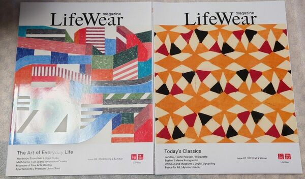 【２点セット】ユニクロ LifeWear magazine 2023.2022