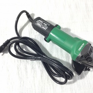 ☆未使用品☆ HIKOKI ハイコーキ 100V 100mm 電気ディスクグラインダー G10SH6 サンディングディスク取付具セットおまけ付き 88330の画像3