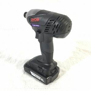 ☆美品☆RYOBI リョービ 18V 充電式インパクトドライバー BID-1805 黒 バッテリー2個(18V1.5Ah) 充電器 ケース付 コードレス 京セラ 89074の画像7