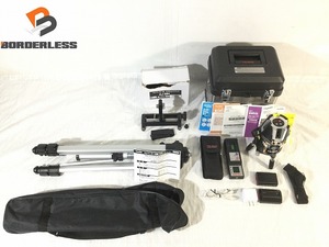 ☆中古美品☆ TAJIMA タジマ ZERO BLUE センサーリチウム レーザー墨出器 ZEROBLS-KJCSET 受光器+パーツ+三脚+ケース 89302