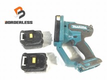 ☆中古品☆makita マキタ 18V 充電式全ネジカッタ SC102D バッテリー2個(14.4V6.0Ah)付 89141_画像1