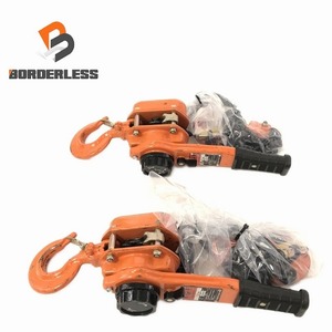 ☆中古品2台セット☆bestanswer ベストアンサー レバーブロック 1.6トン/1.6ton レバーホイスト 荷揚げ機 荷締め機 87070