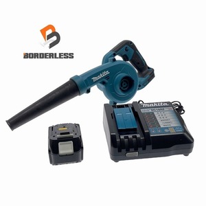 ☆比較的綺麗☆makita マキタ 18V 充電式ブロワー UB185D バッテリー1個(18V3.0Ah) 充電器付 コードレス 送風機 ハンディ 88424