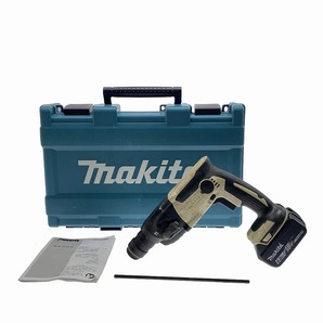 ☆中古品☆makita マキタ 18V 16mm 充電式ハンマドリル HR165D バッテリー(BL1860B) ケース付 コードレス ハンマードリル 88197の画像3