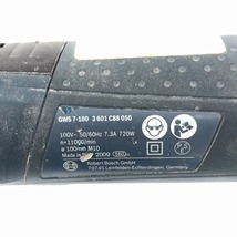 ☆中古品☆BOSCH ボッシュ 100V 100mm ディスクグラインダー GWS7-100 替刃おまけ コード式 ディスクサンダー 研磨 研削 切削 88481_画像6