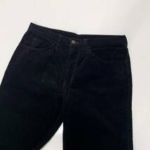 希少!! 日本製 70s 78年製 Levi's リーバイス 516-1559 ブーツカット コーデュロイパンツ ブラック 黒 W34/CR86/検517_画像8